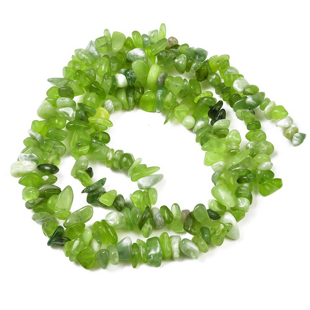 Chips jad verde 4.5~16x4~8mm-sir 78cm 1 buc