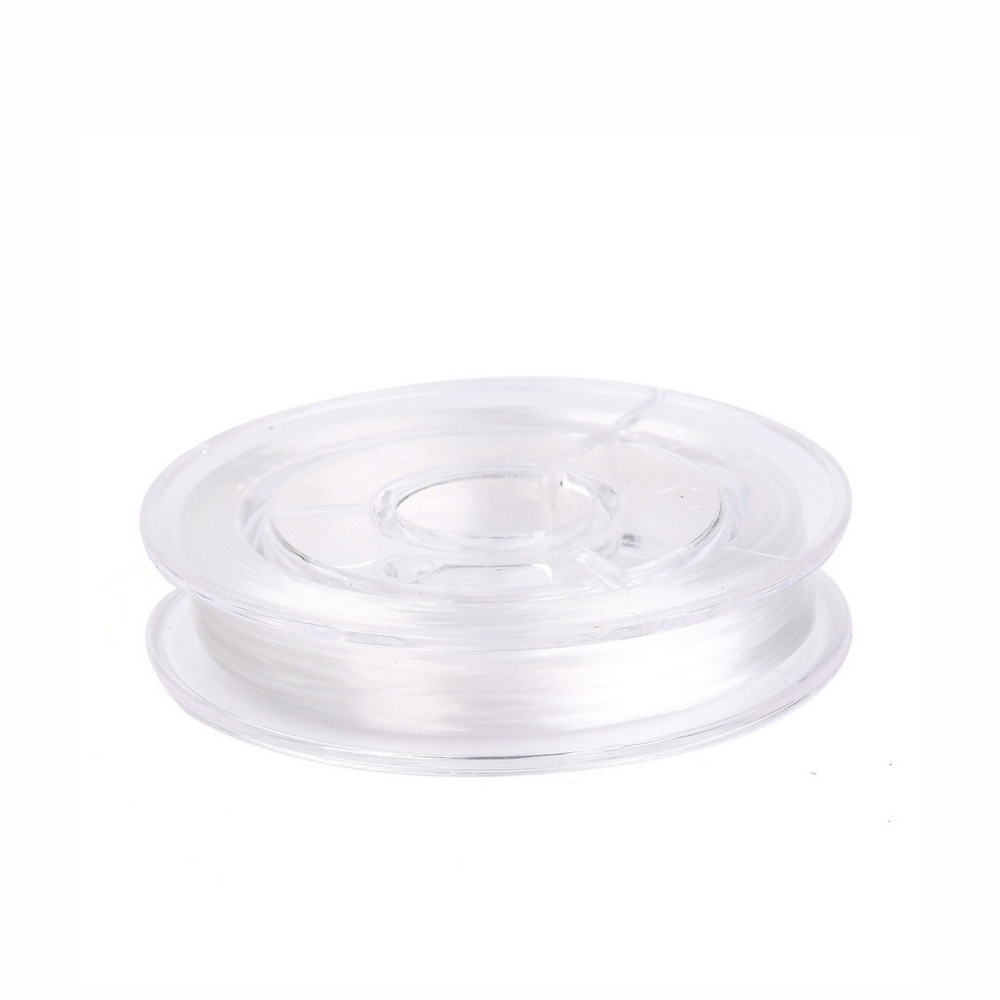 Elastic plat japonez, pt. margele de nisip, alb, grosime 0.38mm-bobina 10m 1 buc
