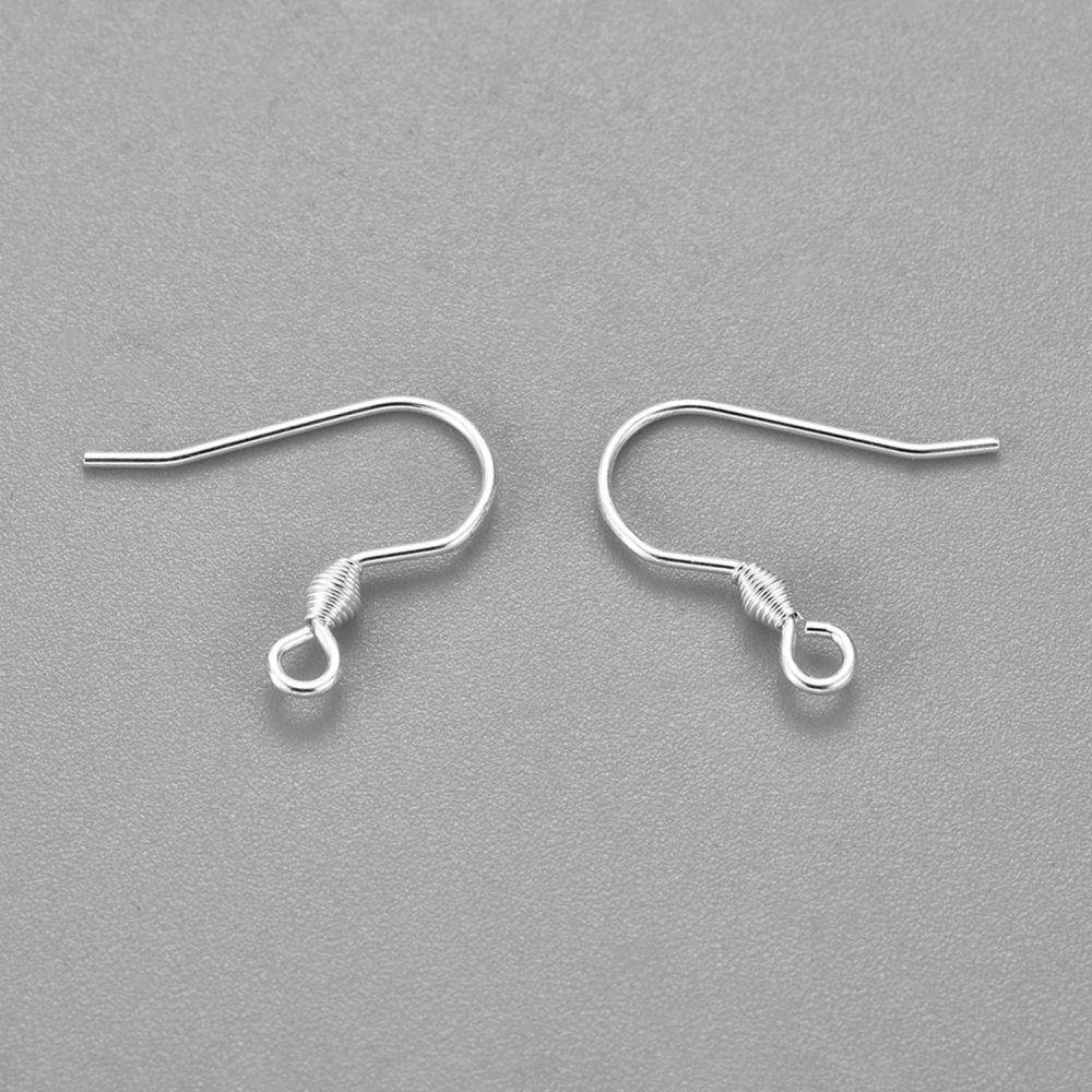 Tortite cercei otel inoxidabil 304, argintii, 18x16x1.5mm 2 buc