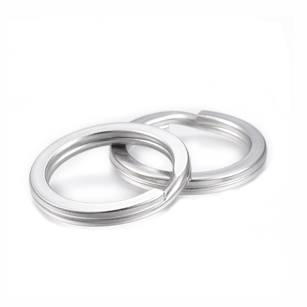 Zale breloc otel inoxidabil 304, tarnish-resistant, 20x2mm 1 buc