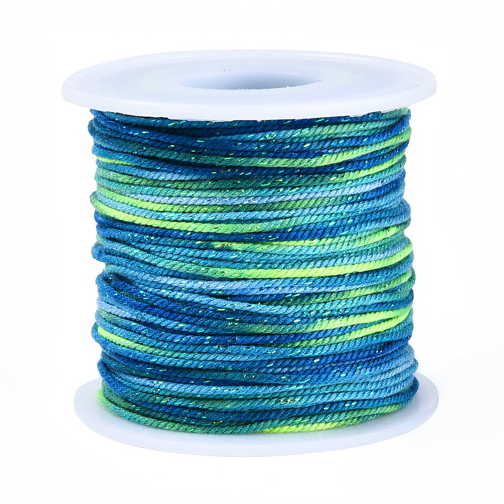 Snur poliester, nuante de albastru, 1.2mm-bobina 50m 1 buc