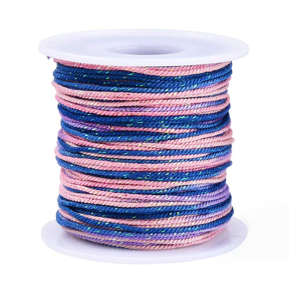 Snur poliester, nuante de violet, 1.2mm-bobina 50m 1 buc