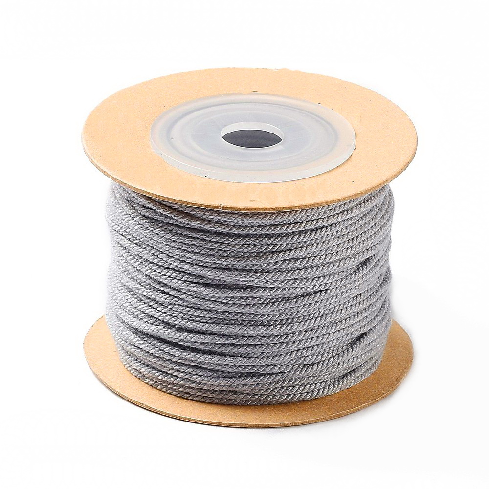 Snur poliester rasucit, gri, 1.2mm-bobina 35m 1 buc