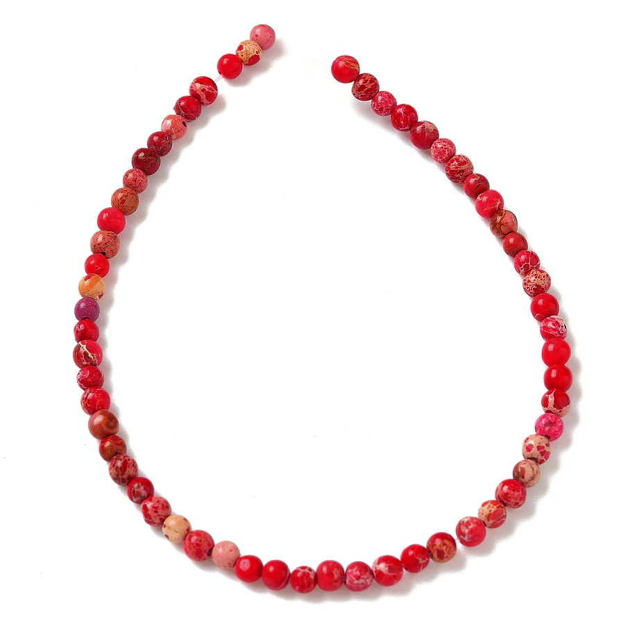 Regalit/jasp imperial rosu, 3mm-sir 58 buc 1 buc