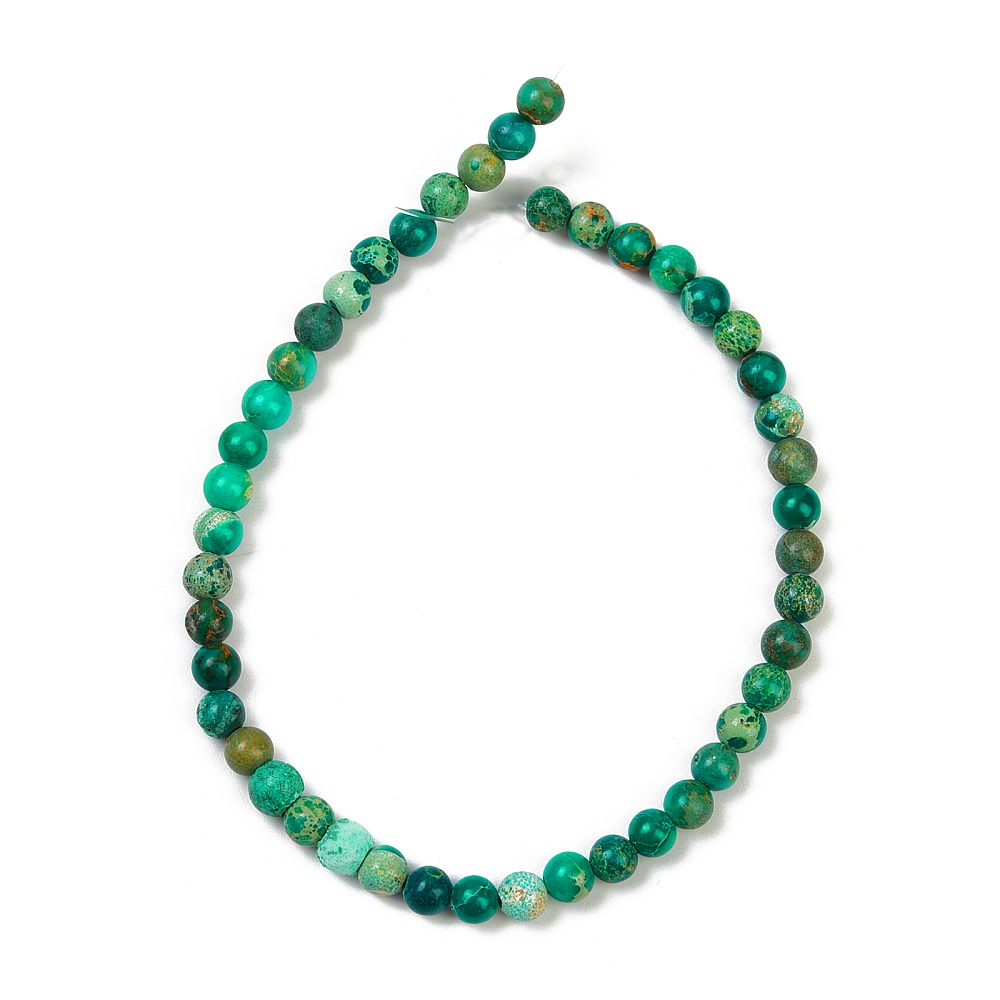 Regalit/jasp imperial verde, 4mm-sir 44 buc 1 buc