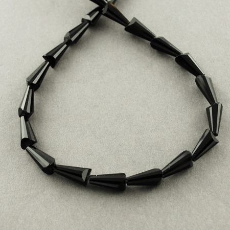 Cristale negre, con 12x6mm-sir 50 buc 1 buc