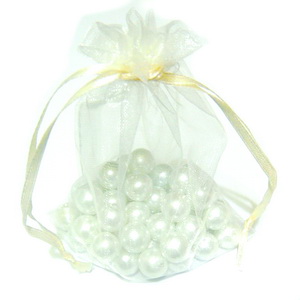 Saculet organza crem 11x9,5 cm