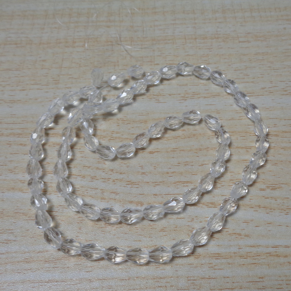 Cristale lacrima transparente 8x6mm-sir 67 buc 1 buc