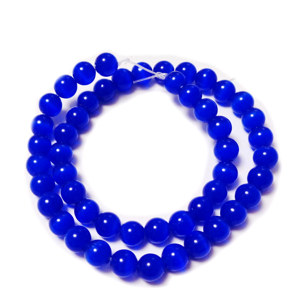 Ochi de pisica albastru-cobalt, 7.8mm 1 buc
