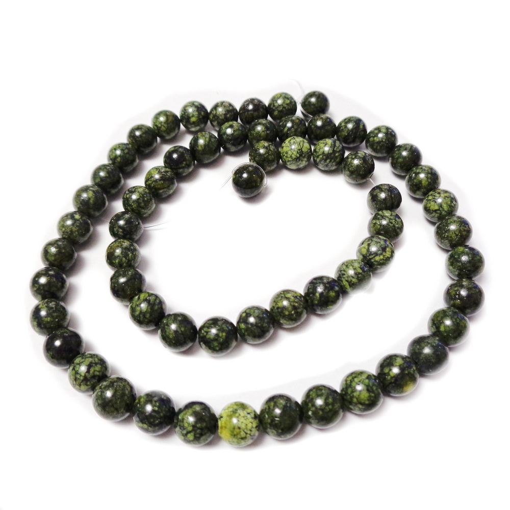 Jad rusesc verde inchis, 6.5mm-sir 60 buc 1 buc