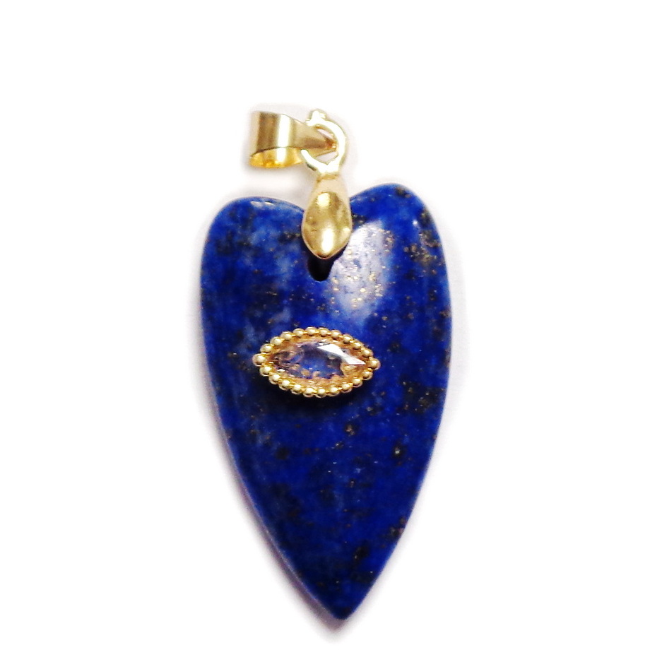 Pandantiv Lapis Lazuli, 36x16x9mm 1 buc