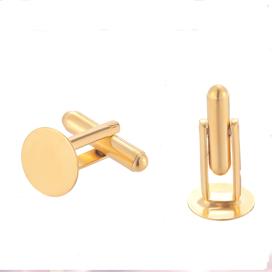 Buton metalic auriu, 19x17x10mm, platou 12mm 1 buc