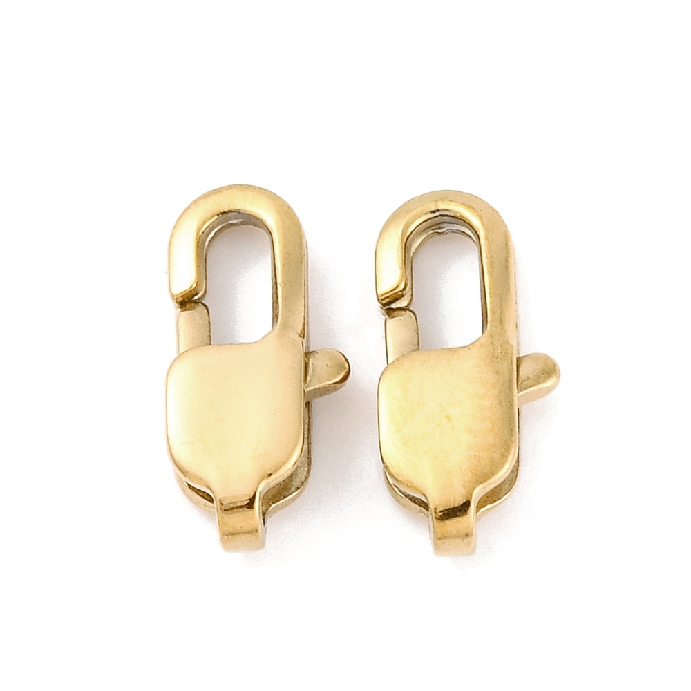 Inchizatoare otel inoxidabil 304 auriu, IP(placat cu ioni), 11x5.5x3.5mm 1 buc