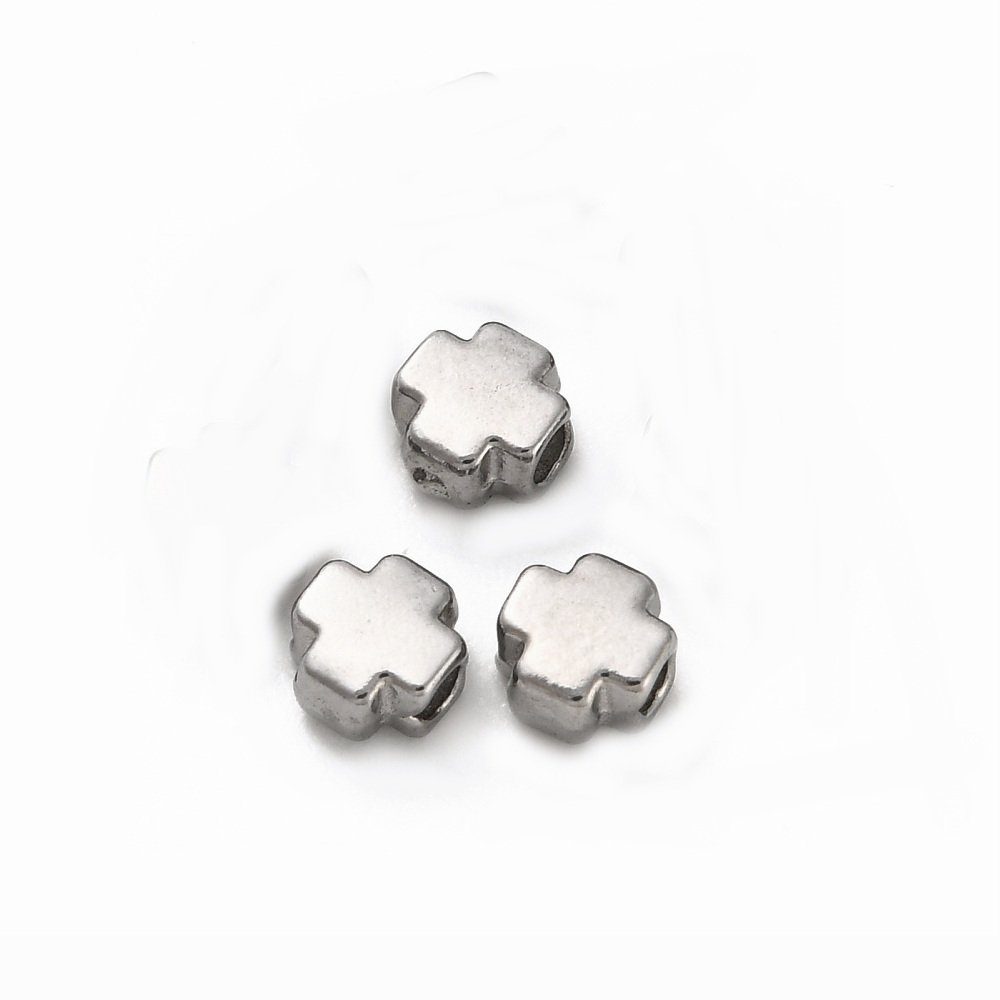 Margele/distantiere otel inoxidabil 304, cruce 4x4x2.5mm 1 buc
