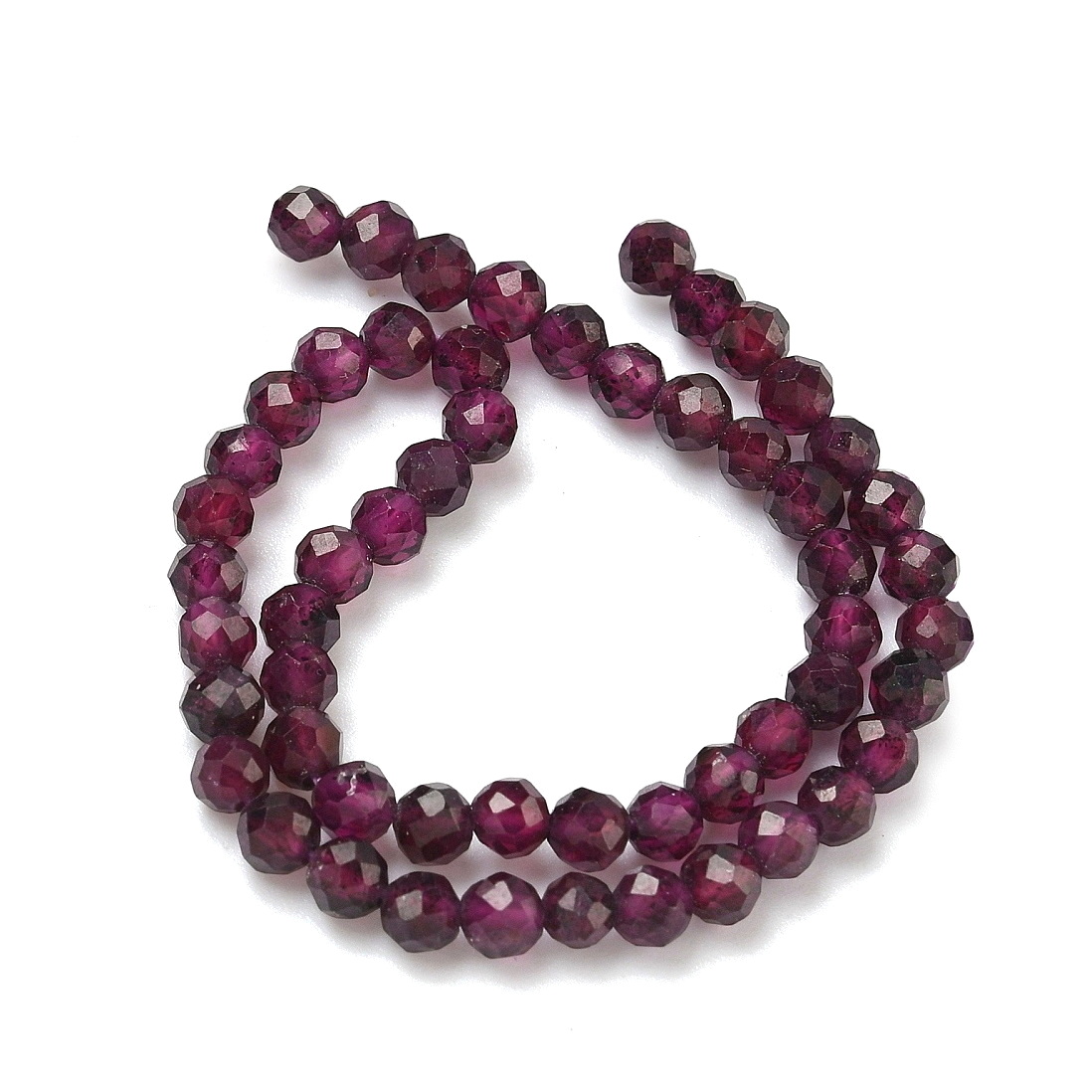 Granat fatetat 4mm-sir 54 buc 1 buc