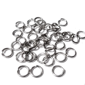 Zale simple otel inoxidabil 304, deschise, 6x1.2mm cca 50 buc