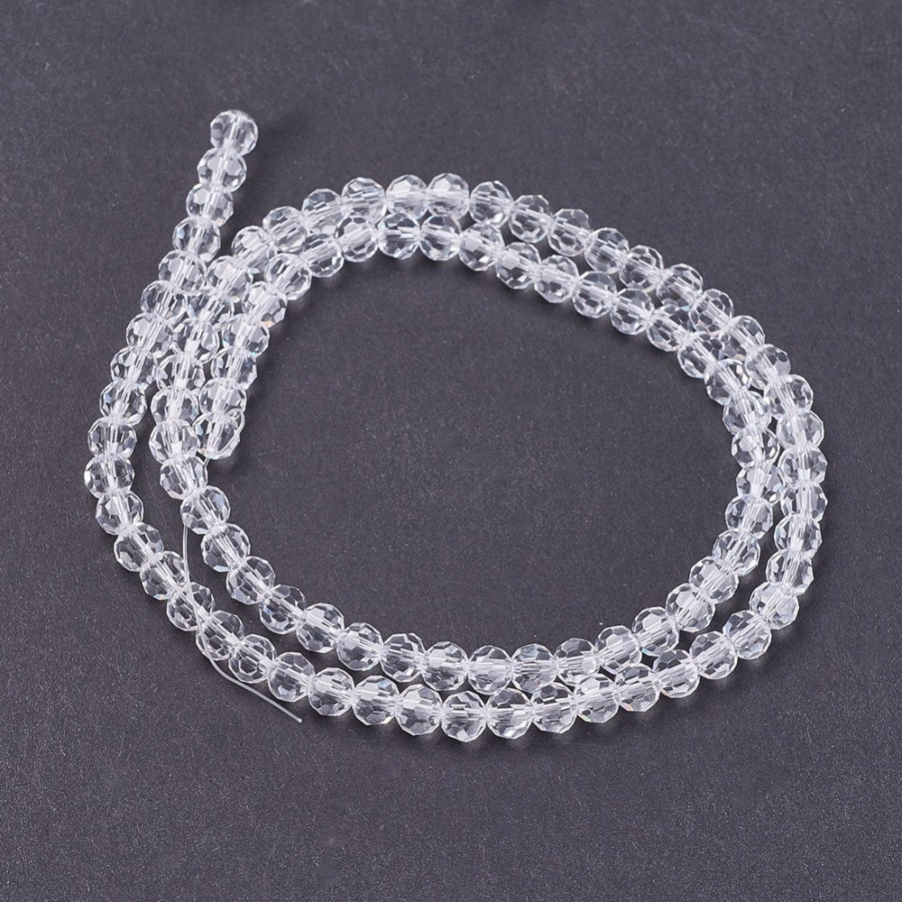 Cristale rotunde, transparente, 4mm-sir 85-88 buc 1 buc