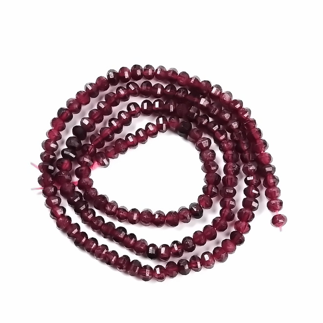 Granat fatetat 3x2mm-sir 175-180 buc 1 buc