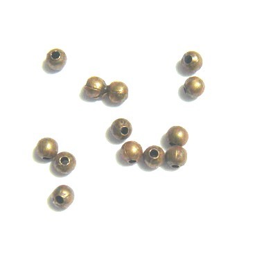 Margelute metalice bronz, 2mm
