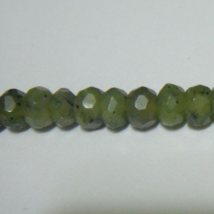 Jad canadian, rondel, fatetat 4x3mm