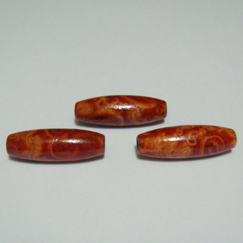 Margele lemn ovale,,iedera'', 23x8mm