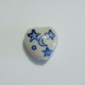 Inimioara portelan alb 15mm