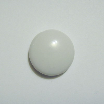 Margele plastic albe, disc 16mm