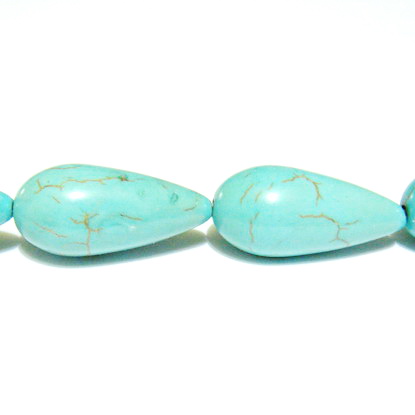 Turcoaz lacrima 25x12mm