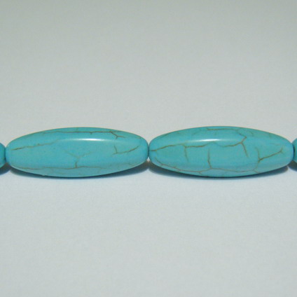 Turcoaz oval 30x10mm