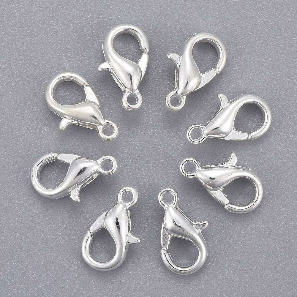 Inchizatoare ovala argintie 12mm 10 buc
