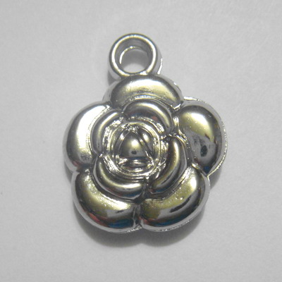 Pandantiv sintetic floare 17mm