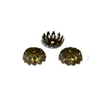 Capace filigran, bronz, 6x2mm