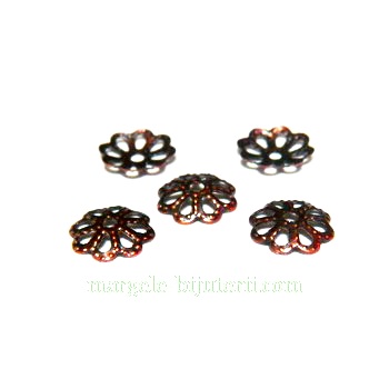 Capace filigran, cupru, 7x1mm-1.5 gr