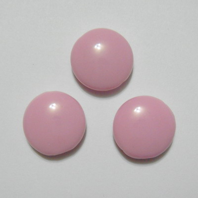 Margele plastic roz, disc 16mm