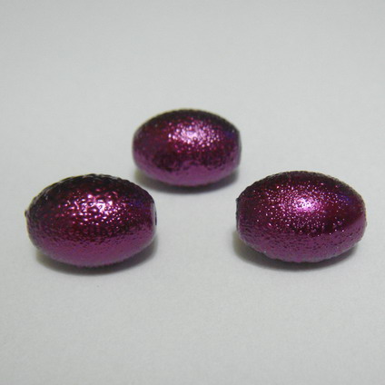 Perle sticla, stardust, ovale, visinii, 12x10mm