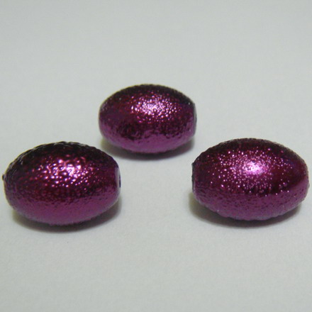 Perle sticla , stardust, ovale, visinii, 14x10mm