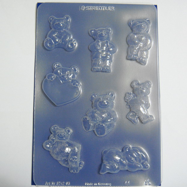 Set pt. Fimo, 8 ursuleti, modele diferite