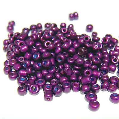 Margele nisip violet perlate 3mm