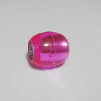 Margele plastic roz 13x12 mm,orificiu 7mm