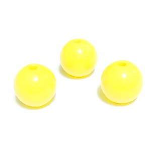 Margele plastic galben deschis, 10mm