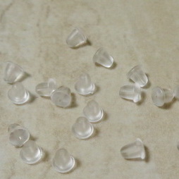Dop silicon, pt. cercei, 4x4~4.5 mm-3 gr aprox.50buc 1 buc