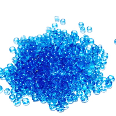 Margele nisip, albastru deschis, transparente, 2mm 20 g
