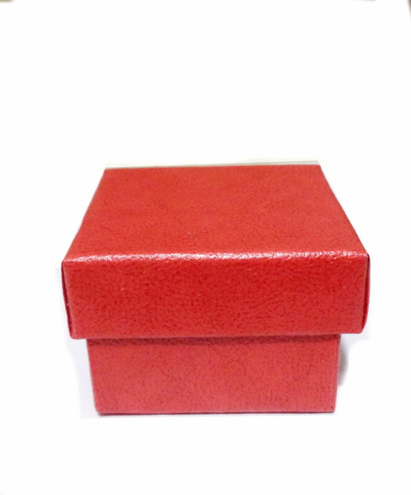 Cutie inel, rosie, 4.5x4.5x3.5cm 1 buc