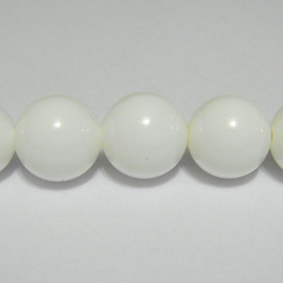 Sidef alb-crem, sferic, 10mm