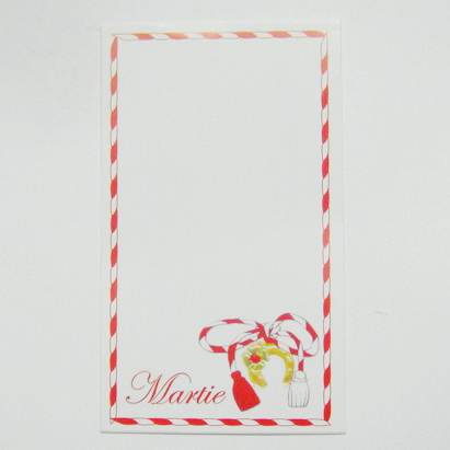 Carton martisor cu potcoava, 90x52mm--NU CORECTAM-RAMANE ASA
