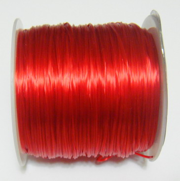Fir elastic rosu, 0.8mm - bobina 45 m