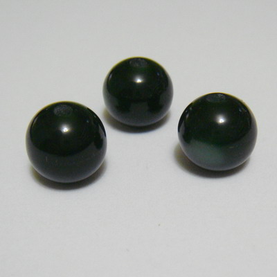 Margele rasina verzi, imitatie ochi de pisica, 10mm