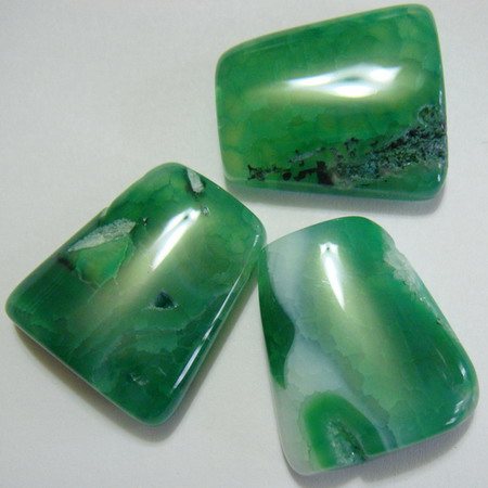 Agata verde, 27x24x8mm