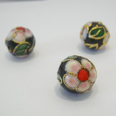 Cloisonne negru 12mm
