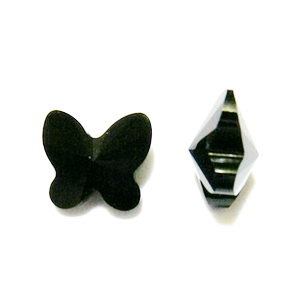 Swarovski Elements, Butterfly 5754-Jet, 8 mm